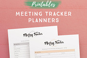 Meeting Tracker Printable Planners