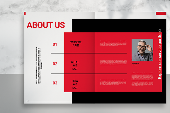 Red Business Proposal in Brochure Templates - product preview 1