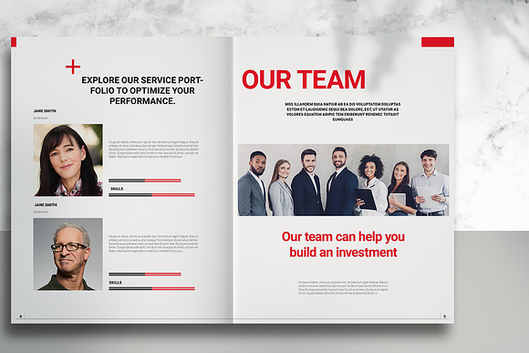 Red Business Proposal in Brochure Templates - product preview 2
