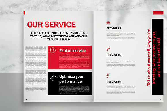Red Business Proposal in Brochure Templates - product preview 3