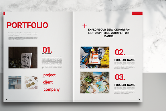 Red Business Proposal in Brochure Templates - product preview 4