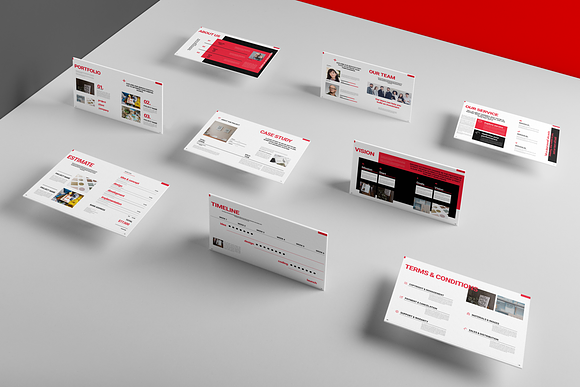 Red Business Proposal in Brochure Templates - product preview 14