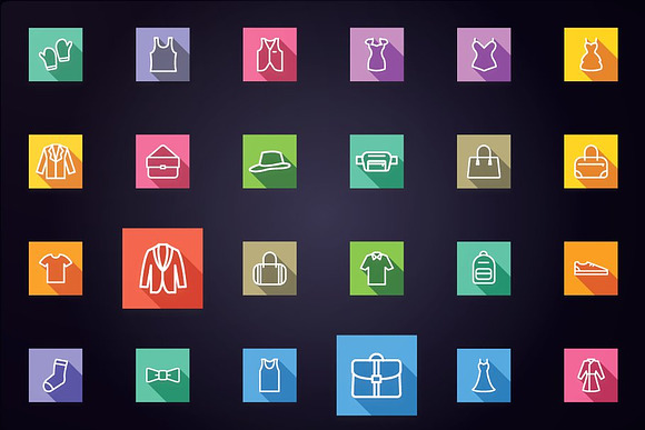 Clothes & Fashion Accessories Icons in Icons - product preview 1