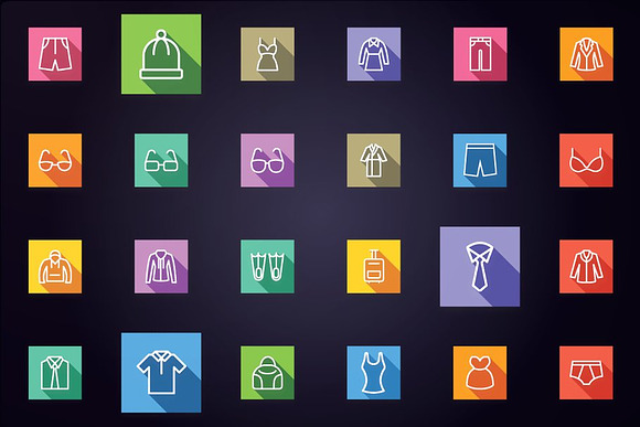 Clothes & Fashion Accessories Icons in Icons - product preview 2