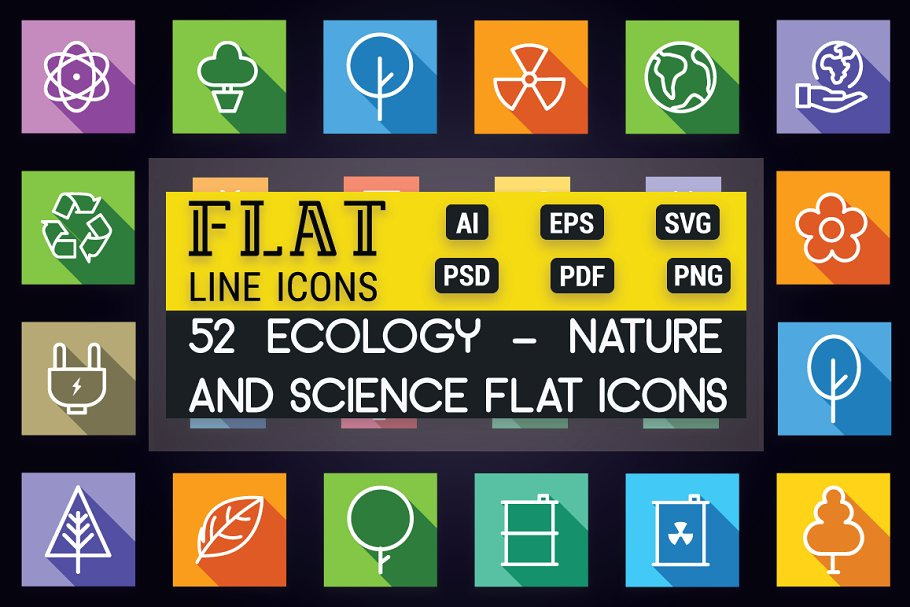 Ecology - Nature and Science Icons