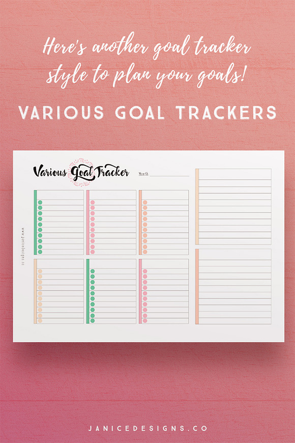 Plan of Action & Goal Trackers in Stationery Templates - product preview 4