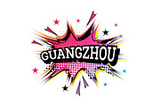 Guangzhou Comic Text in Pop Art