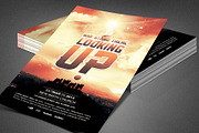 Looking Up Church Flyer Template