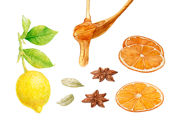 Watercolor Spices in Illustrations - product preview 2