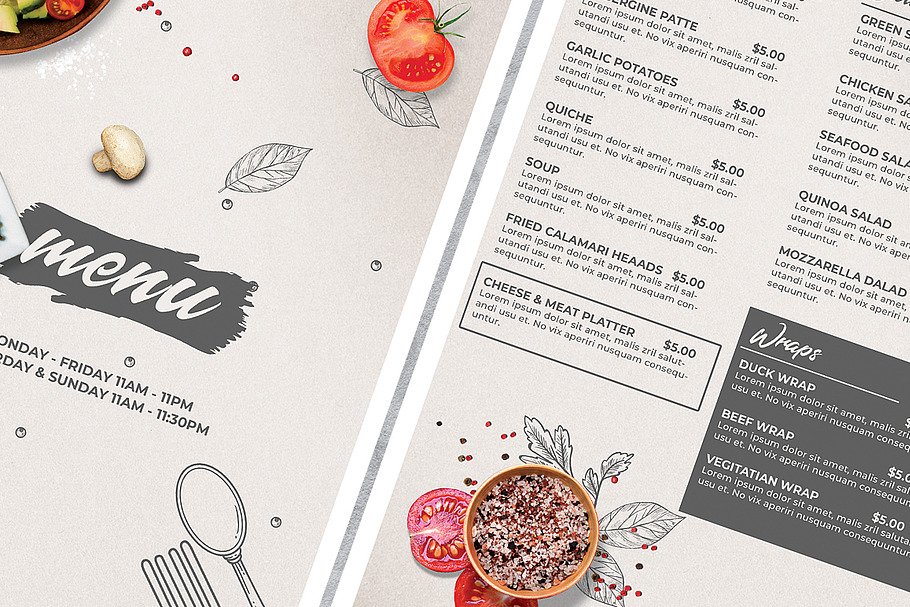 Restaurant Food Menu in Flyer Templates - product preview 8