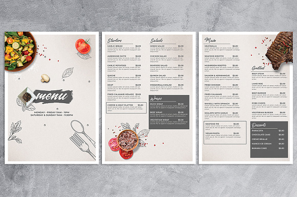 Restaurant Food Menu in Flyer Templates - product preview 1