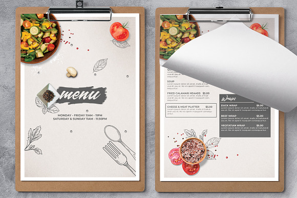 Restaurant Food Menu in Flyer Templates - product preview 2