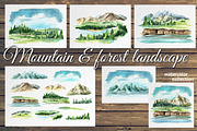 Mountain & forest landscape