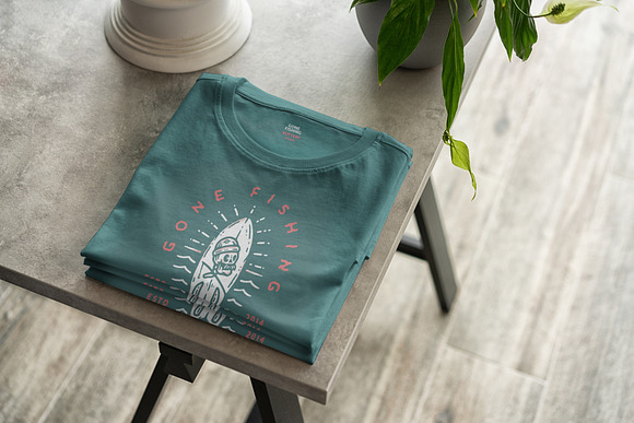 T-Shirt Shopping Mock-Up in Print Mockups - product preview 1
