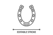Horseshoe linear icon