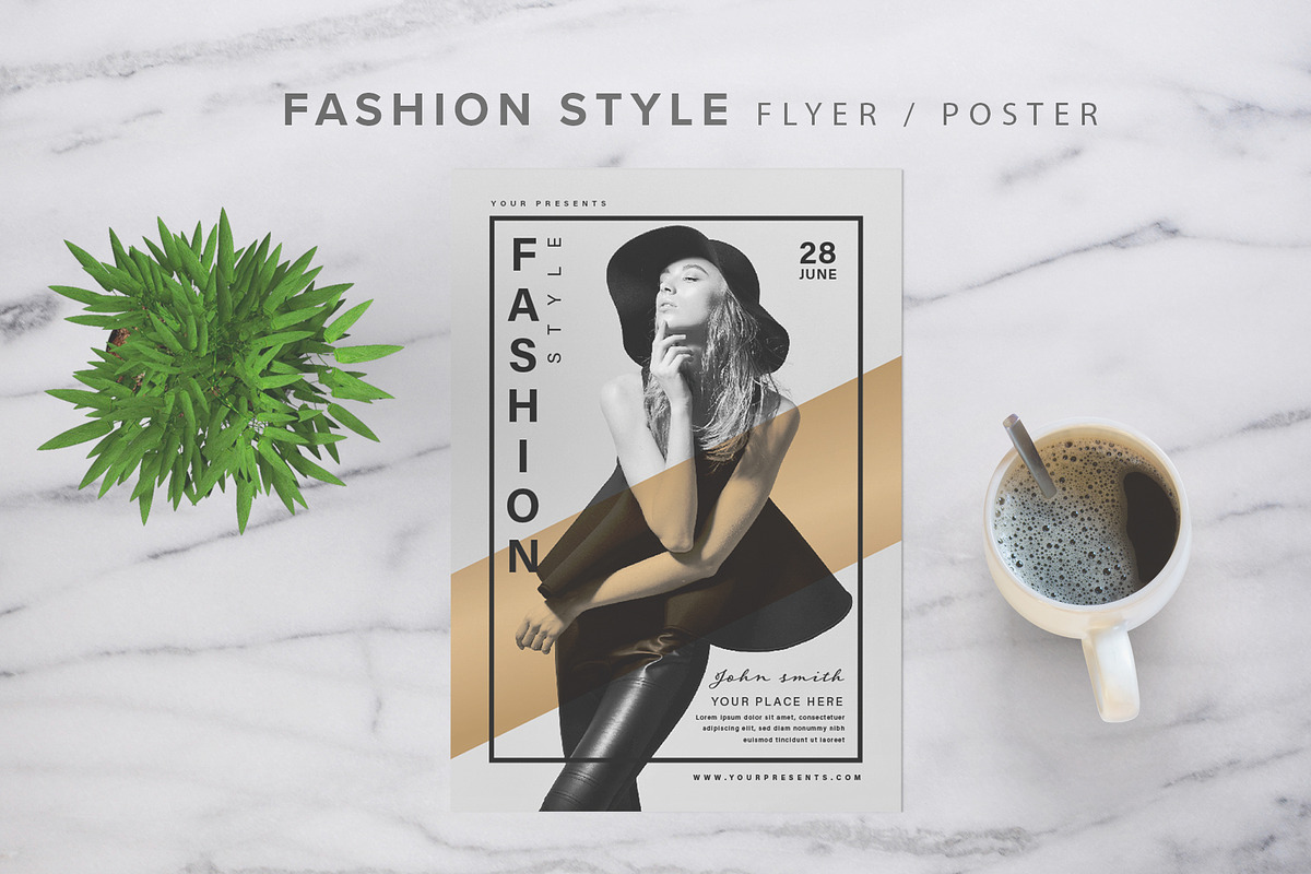 Fashion Style Flyer in Flyer Templates - product preview 8