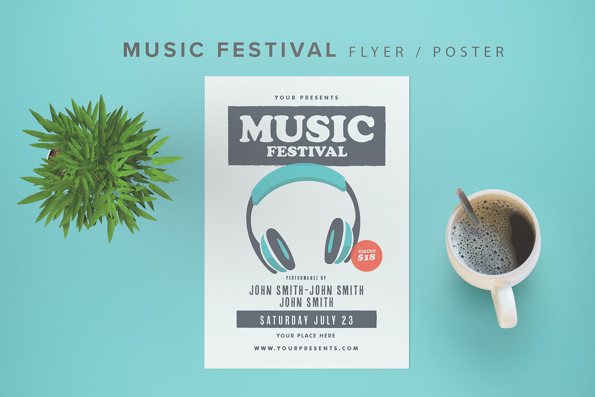 Music Festival Flyer in Flyer Templates - product preview 8