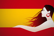 Spanish Flag Woman