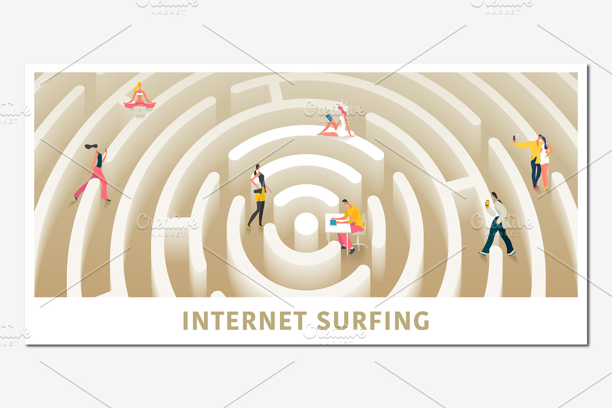 Internet connection concept vector in Illustrations - product preview 8