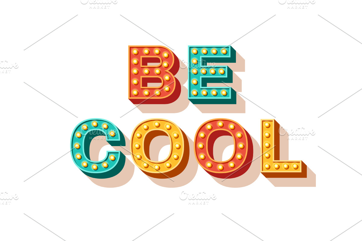 Be cool motivational poster in Illustrations - product preview 8