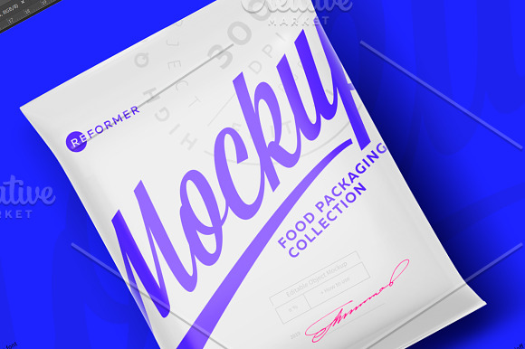 Glossy Snack Bag Mockup in Product Mockups - product preview 5