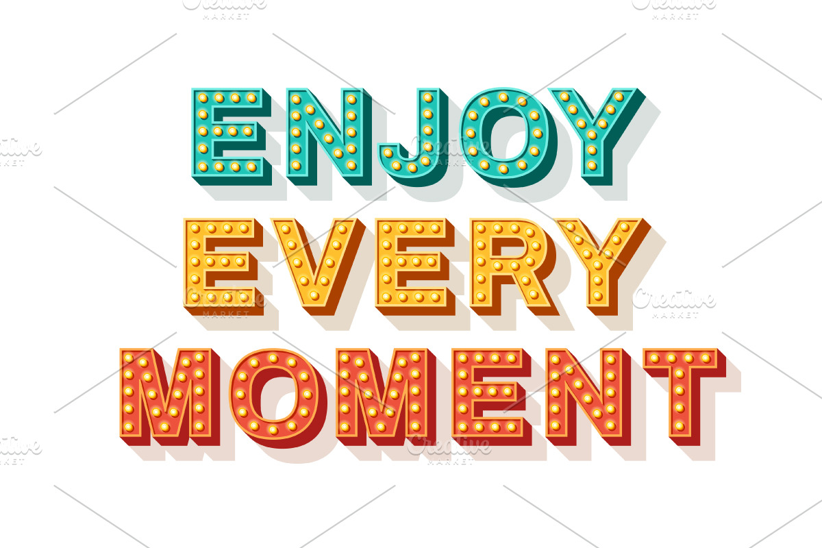 Enjoy every moment poster in Illustrations - product preview 8
