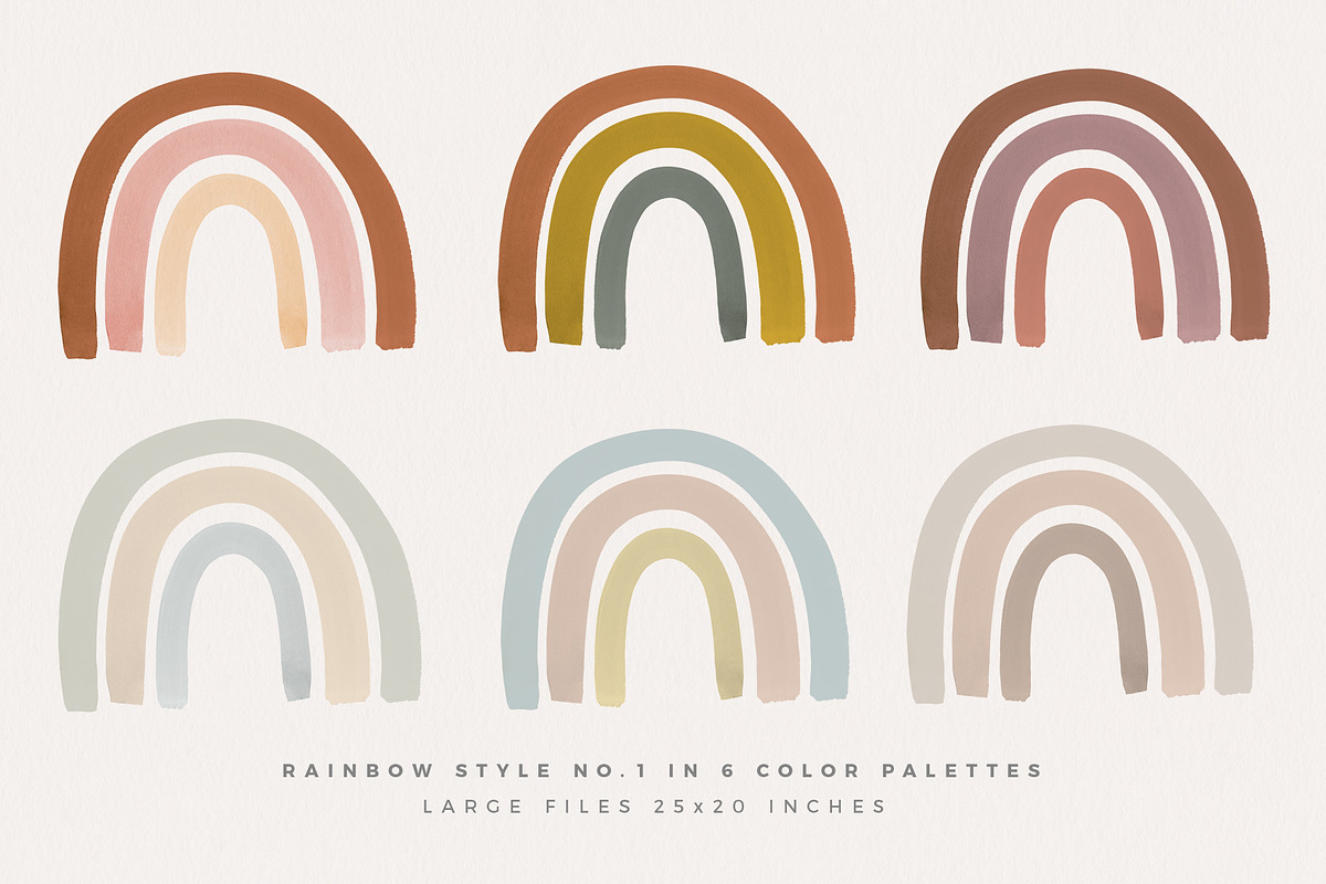 Watercolor Rainbows in Illustrations - product preview 8