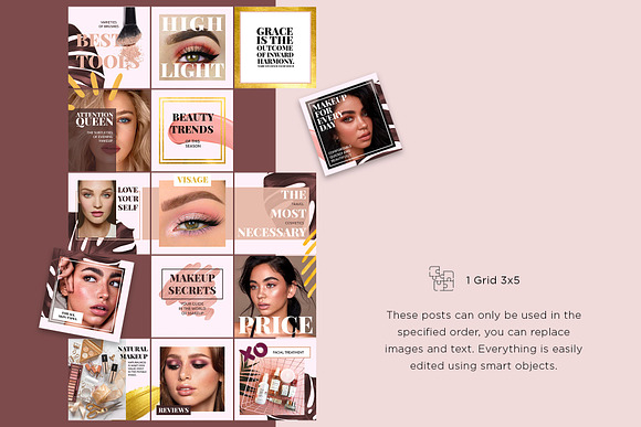 Instagram Template Pack - Lucretia in Instagram Templates - product preview 5
