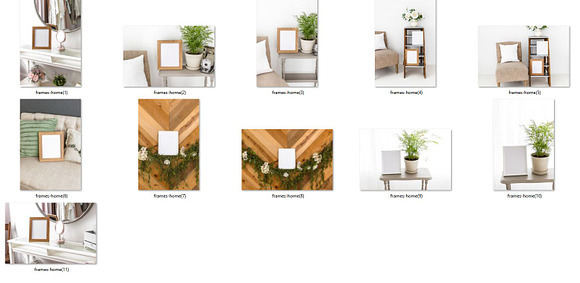 Frames At Home (11 Styled Images) in Print Mockups - product preview 1