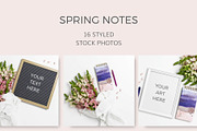 Spring Notes (16 Styled Images)