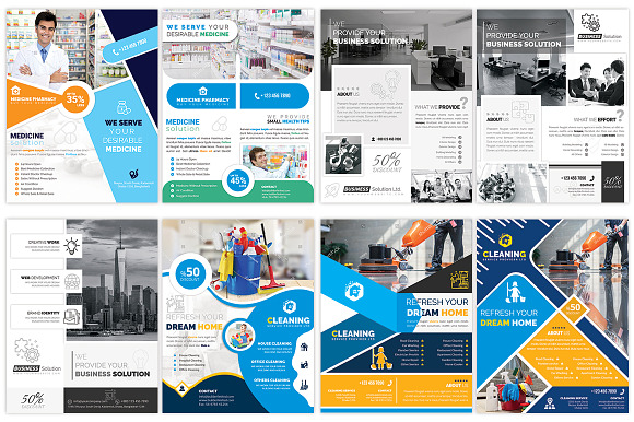 120 Posters Bundle 99% OFF in Flyer Templates - product preview 2