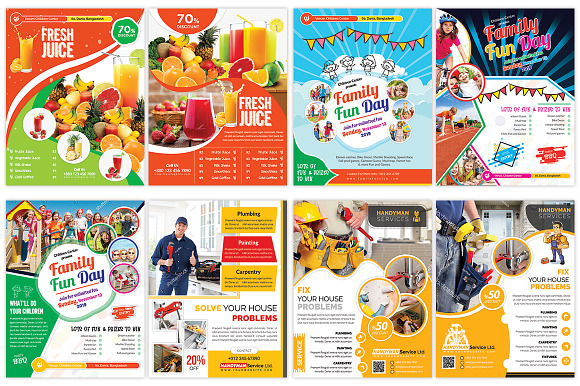 120 Posters Bundle 99% OFF in Flyer Templates - product preview 3