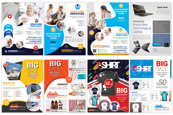 120 Posters Bundle 99% OFF in Flyer Templates - product preview 9