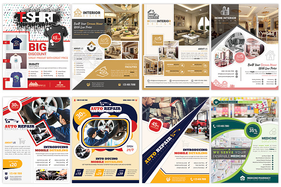 120 Posters Bundle 99% OFF in Flyer Templates - product preview 10