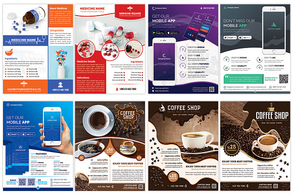 120 Posters Bundle 99% OFF in Flyer Templates - product preview 12