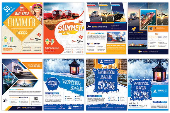 120 Posters Bundle 99% OFF in Flyer Templates - product preview 15