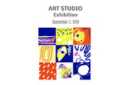Art studio or exhibition banner