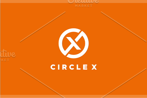 Circle - X Logo in Logo Templates - product preview 1