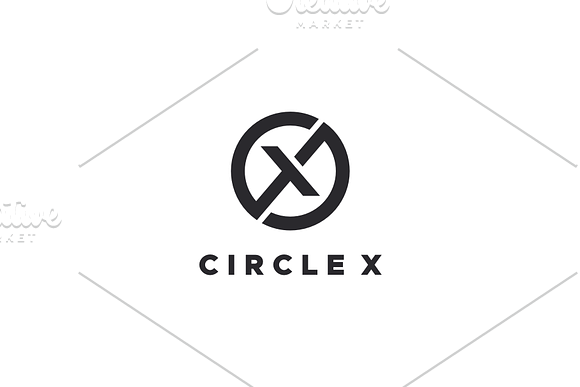 Circle - X Logo in Logo Templates - product preview 2