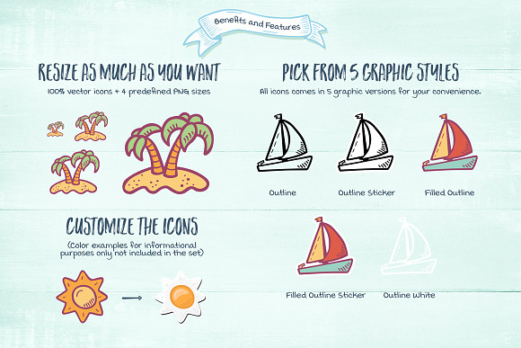 Summer Hand Drawn Icons - Regular in Summer Icons - product preview 3