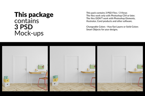 Door Murals in Nursery Set in Product Mockups - product preview 1