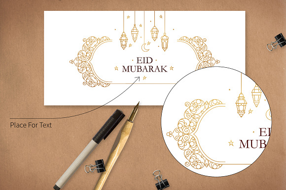 1. Eid Mubarak Premade Card in Postcard Templates - product preview 1