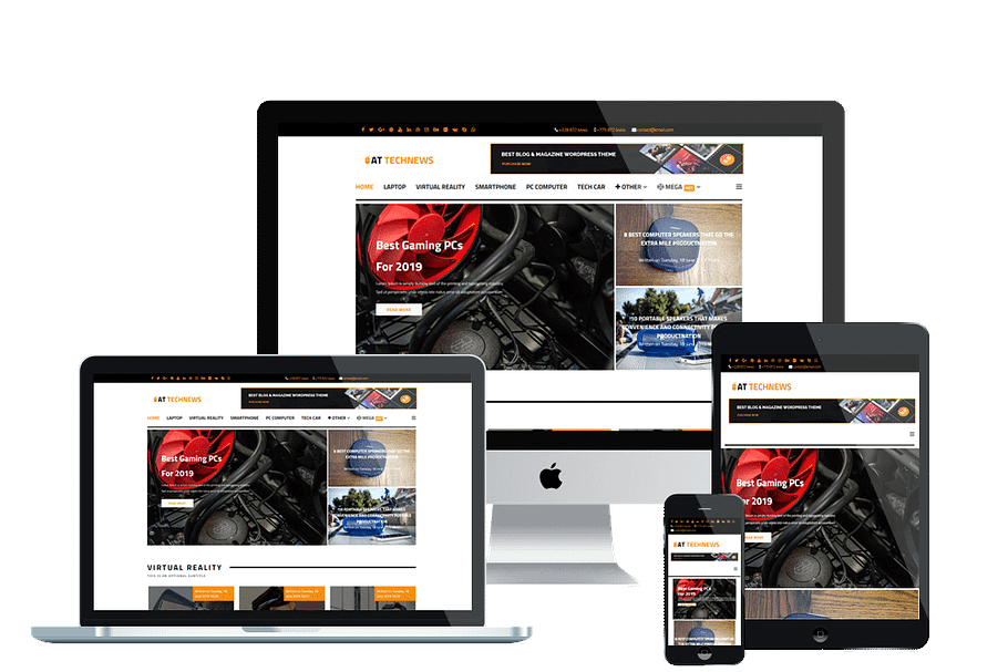 AT Technews News Joomla template in Joomla Themes - product preview 8