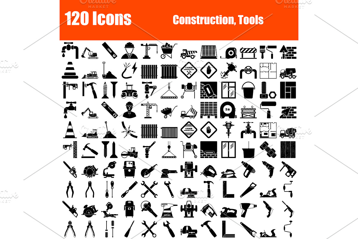Set of 120 Icons in House Icons - product preview 8