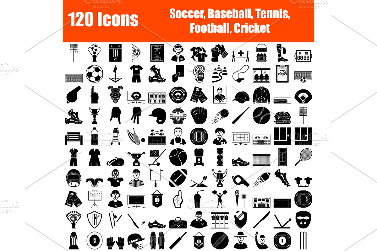 Set of 120 Icons in Football Icons - product preview 8