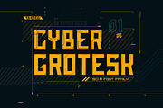 Cyber Grotesk. Font family