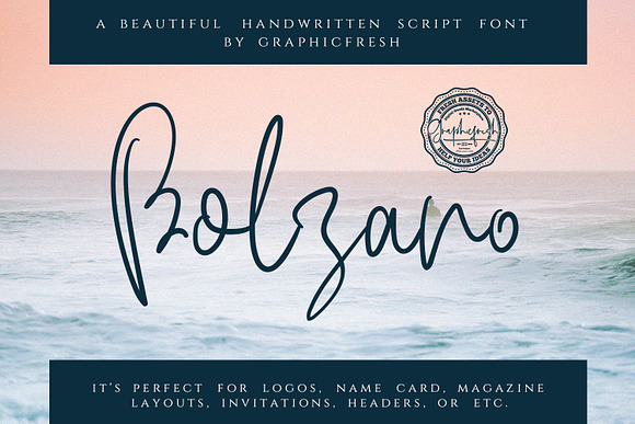 Bolzano - A Beautiful Script Font in Script Fonts - product preview 7
