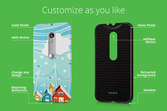 Moto G3 3d Case Design Mock-up in Product Mockups - product preview 1