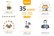 35 Icons in 5 Themes