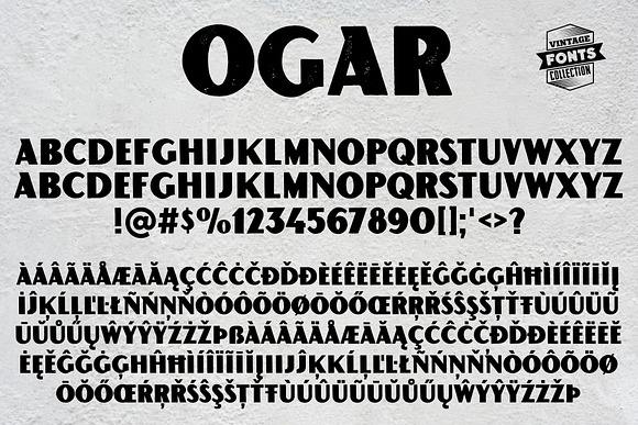 Ogar - 2 vintage fonts in Display Fonts - product preview 4